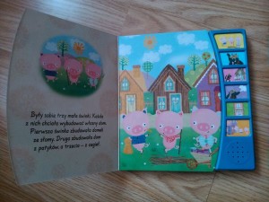 książeczka z lektorem Trzy małe świnki