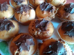 muffinki z masłem orzechowym