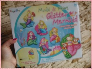 zestaw do robienia magnesów na lodówkę Glitter Mermaid