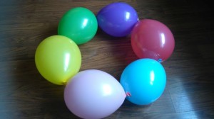 Okrąg z balonów