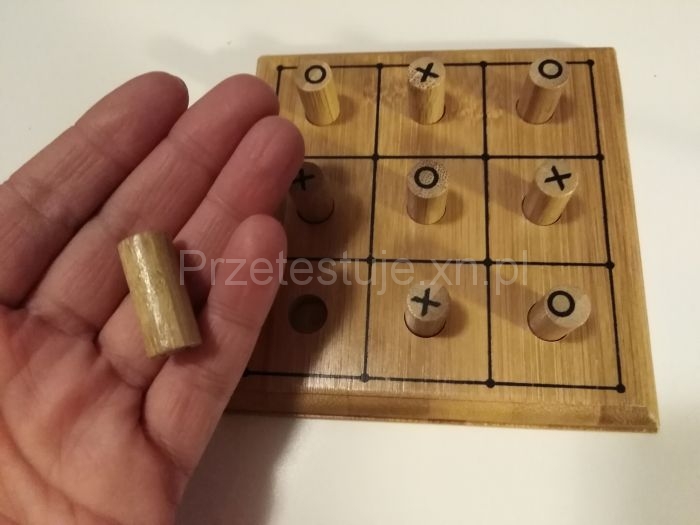 Drewniana gra kółko i krzyżyk elefun 2